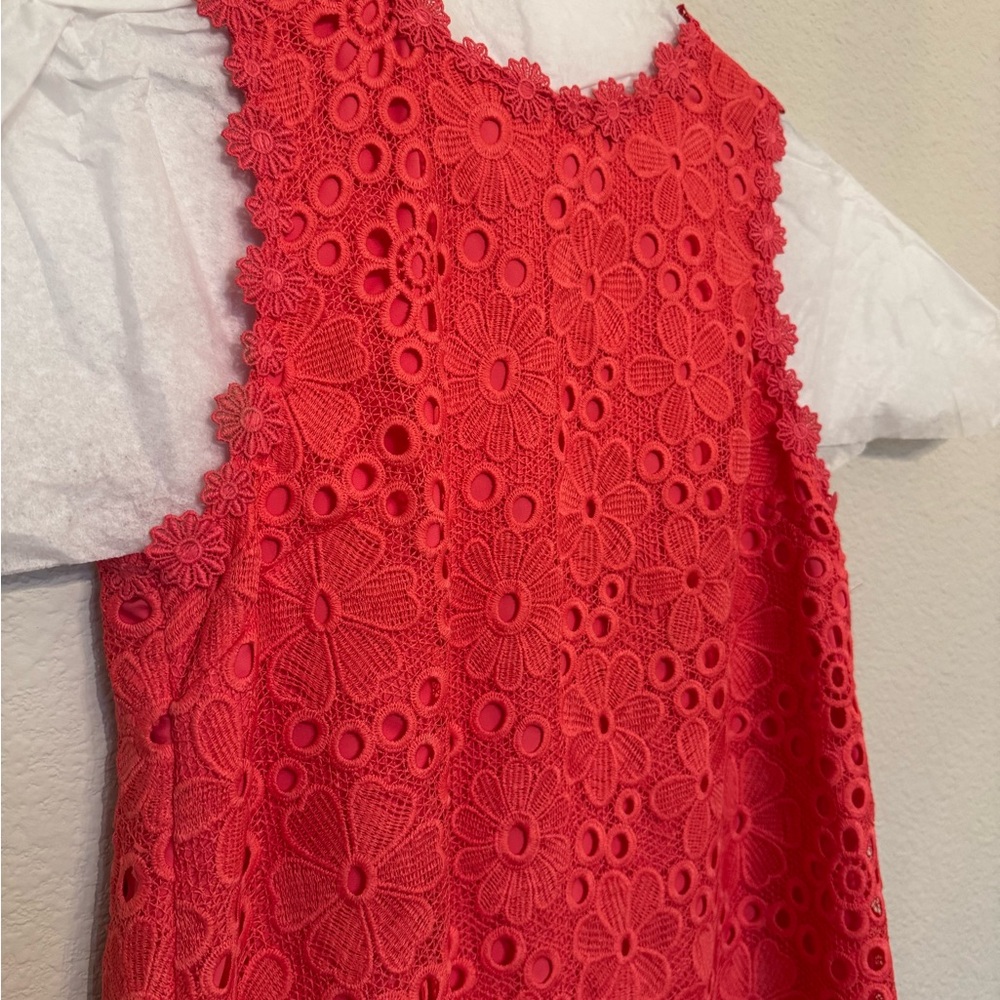 Kate Spade Vibrant Tangerine Lace Dress - Picture 3 of 4